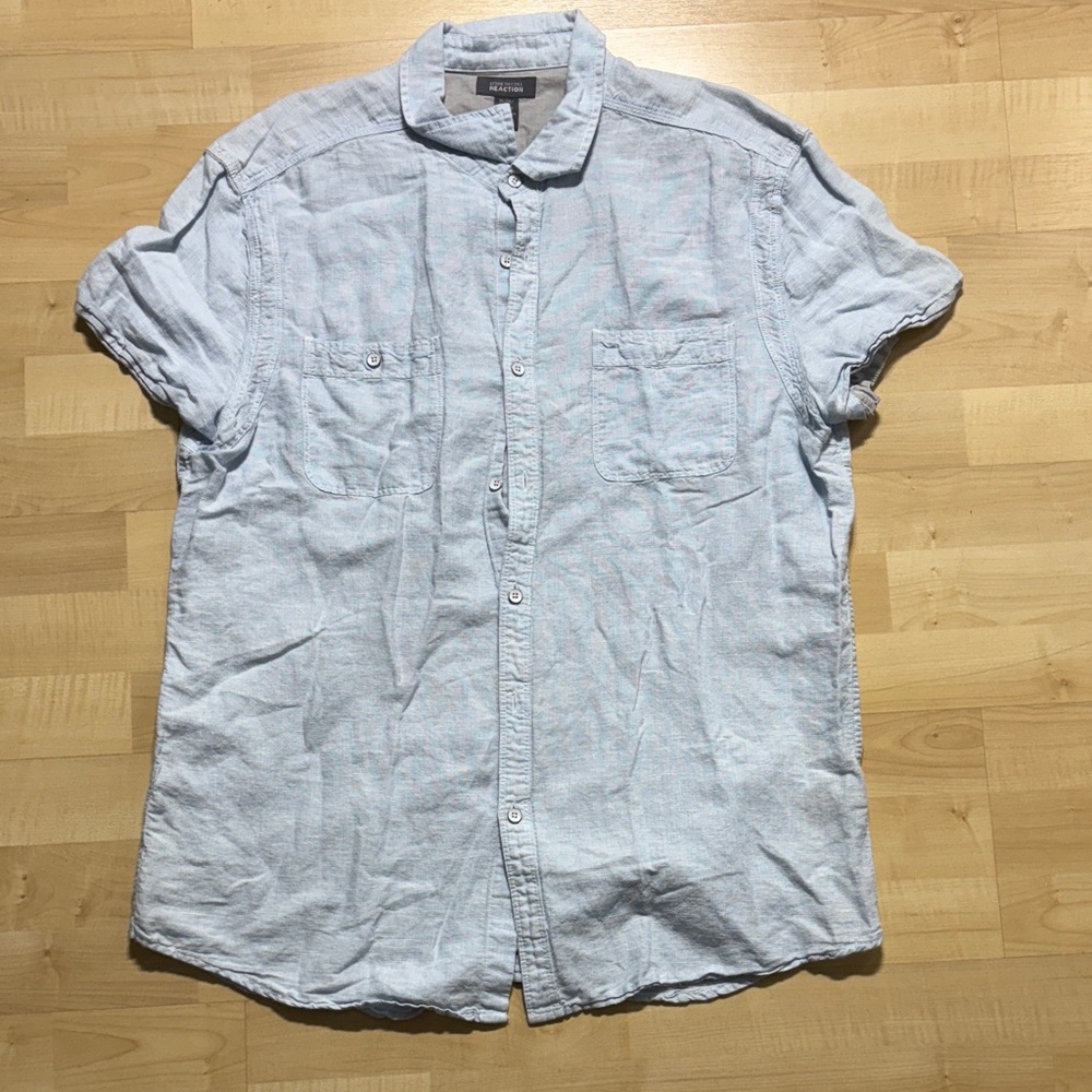 American Eagle Outfitters Light Blue Casual Shirt